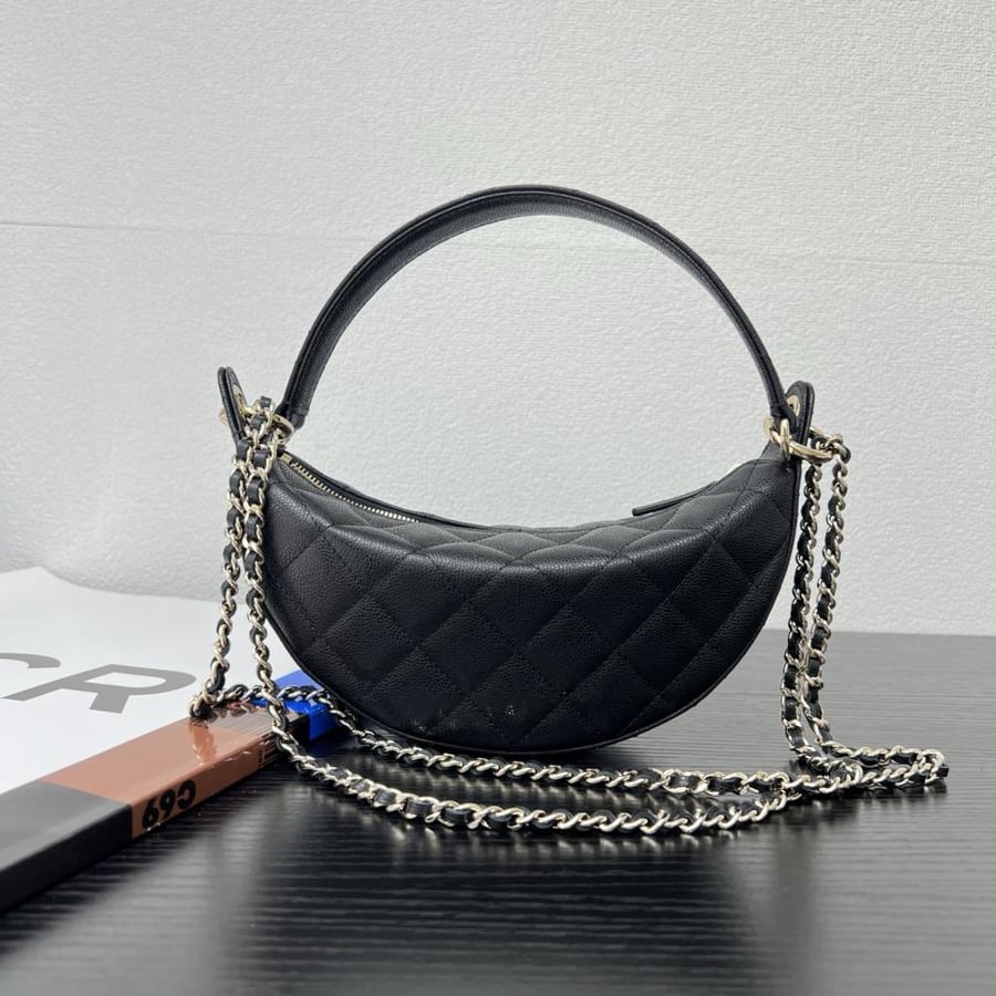 Chanel Quilted Moon Bag
