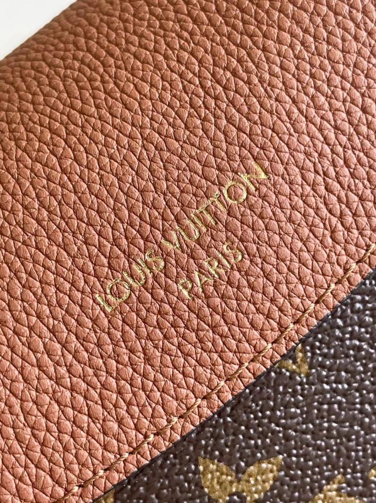 LV Monogram & Leather Mix Chain Bag