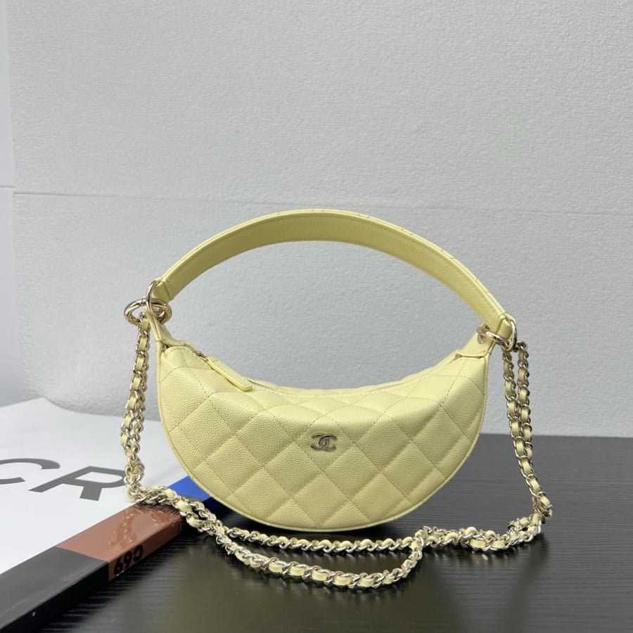 Chanel Quilted Moon Bag
