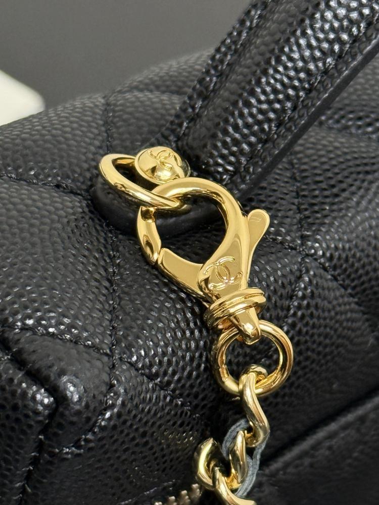 Chanel Quilted Grained Leather Vanity Case