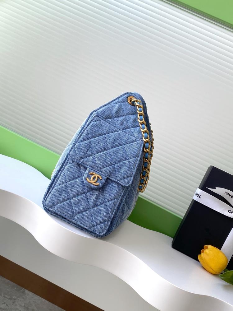 Chanel AS5293 Quilted Hobo Drawstring Bag