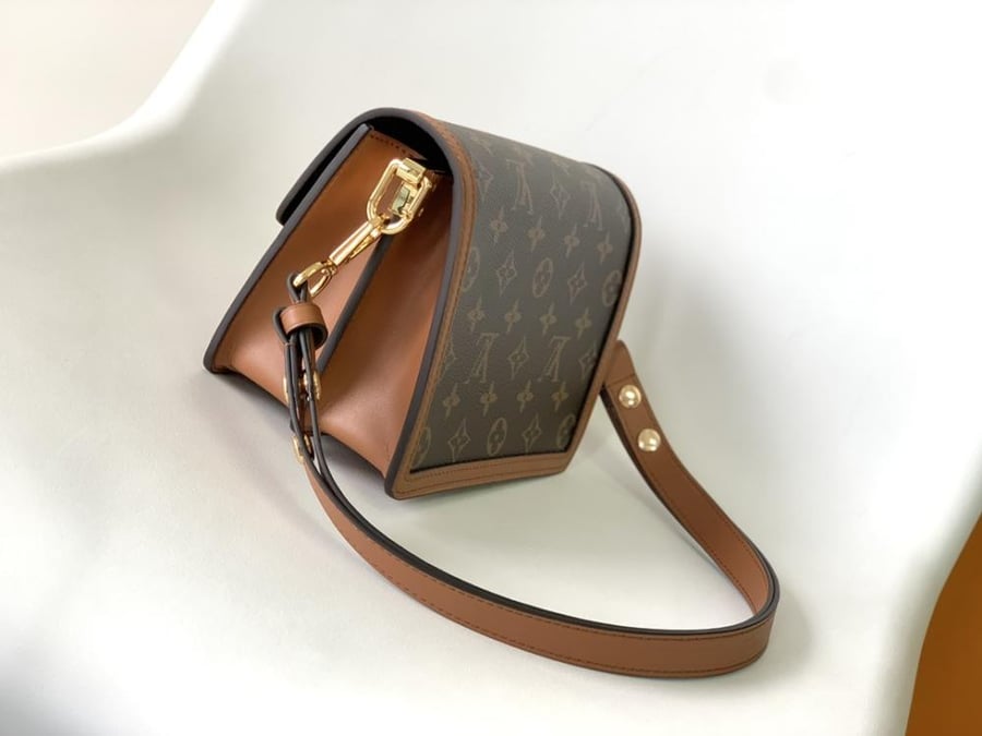 LV Monogram & Leather Geometric Bag