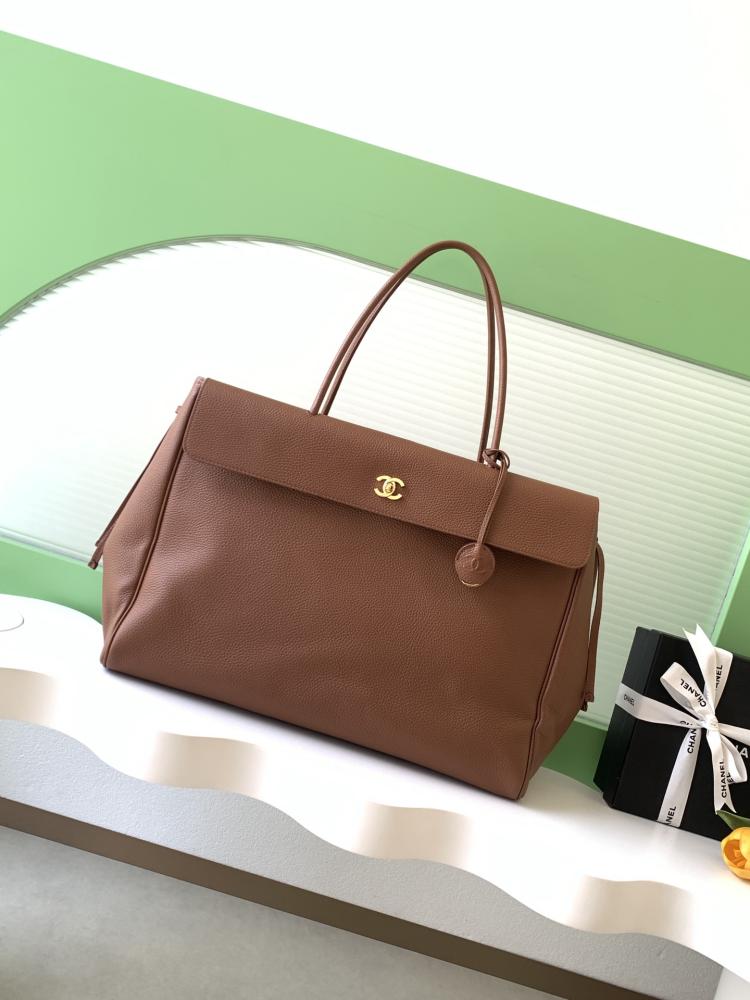Chanel Grained Leather Tote Bag
