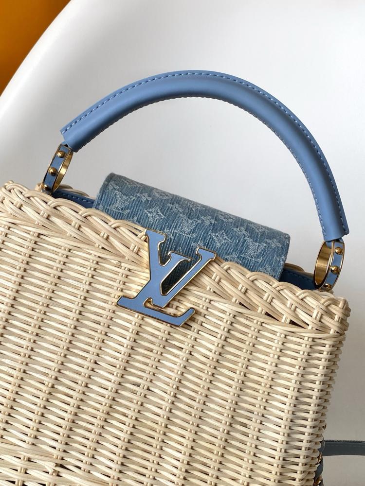 Louis Vuitton Capucines Wicker Leather Bag