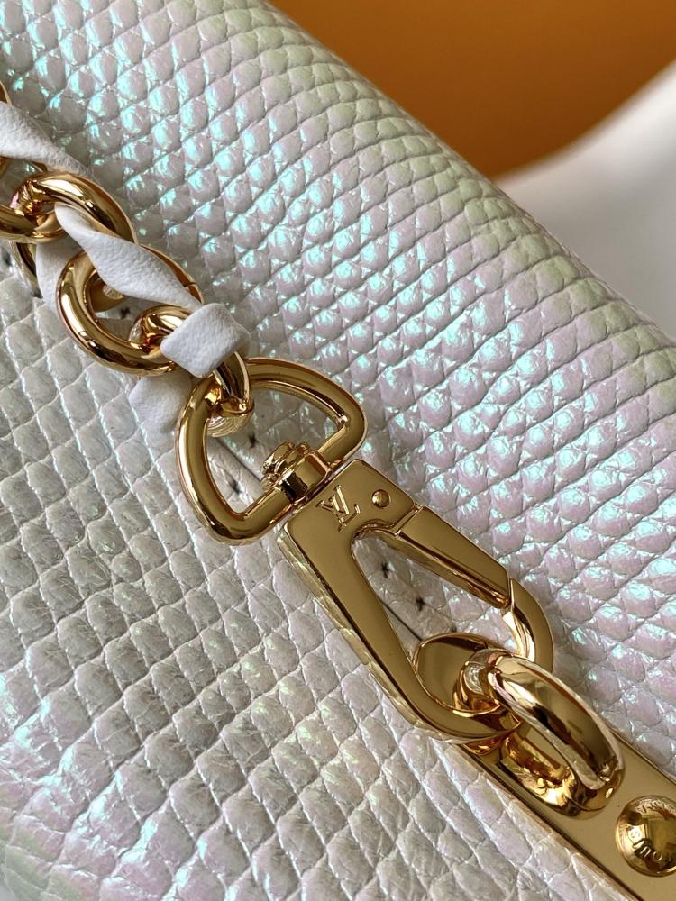 LV Capucines Mini White Bag