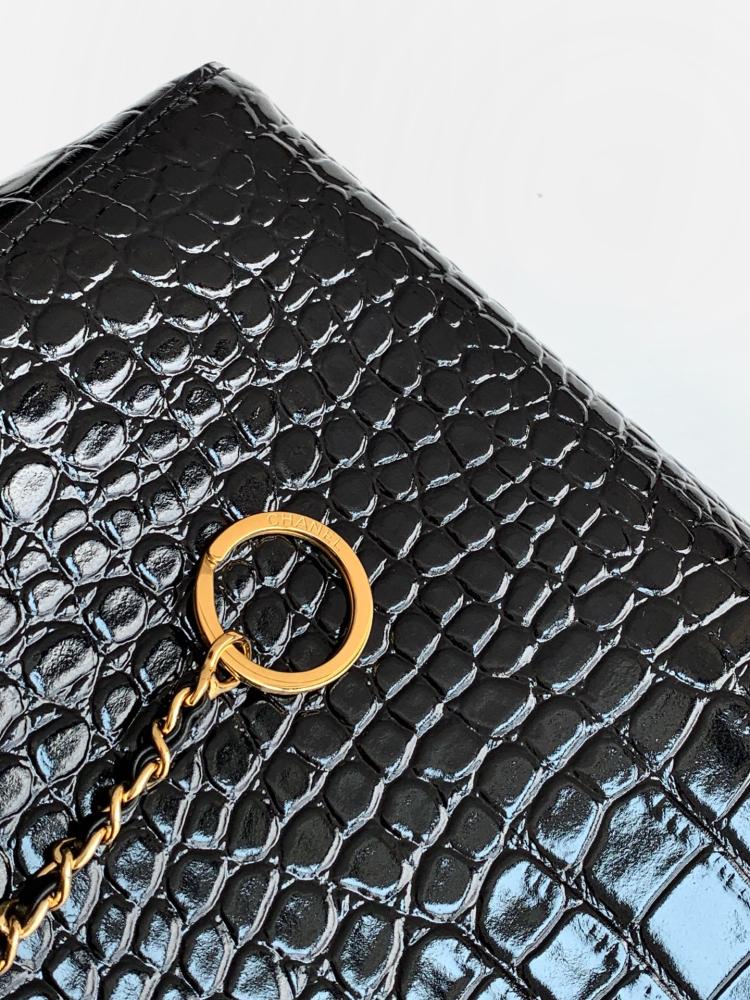 Chanel Large Croc-Embossed Tote Bag