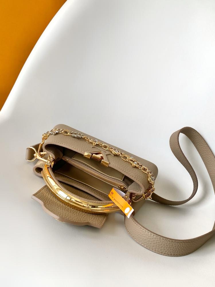 LV Capucines Mini Bag with Chain Detail