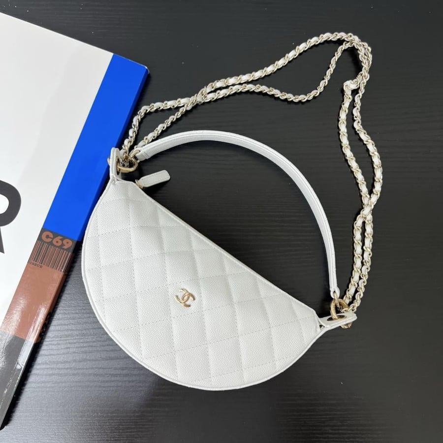 Chanel Quilted Moon Bag