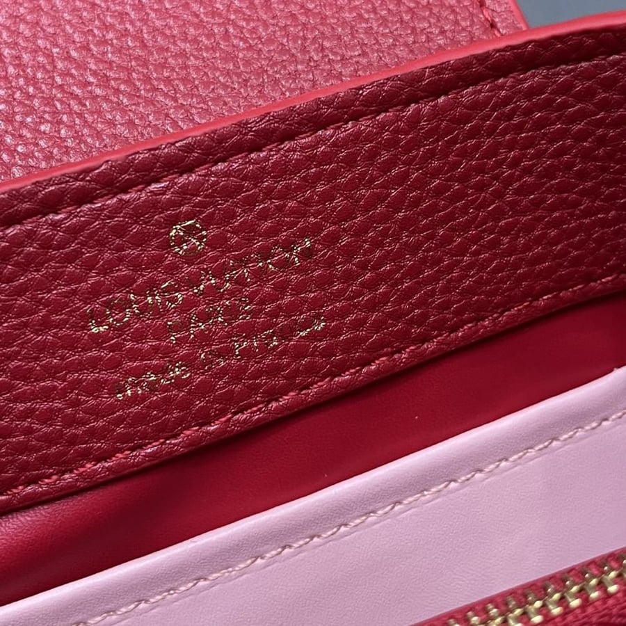Louis Vuitton Capucines Mini Leather Bag with Charms Chain