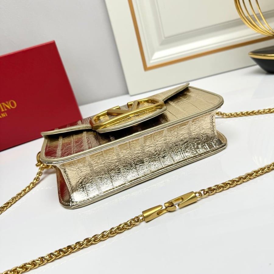 Valentino Garavani Loco Calfskin Leather Bag