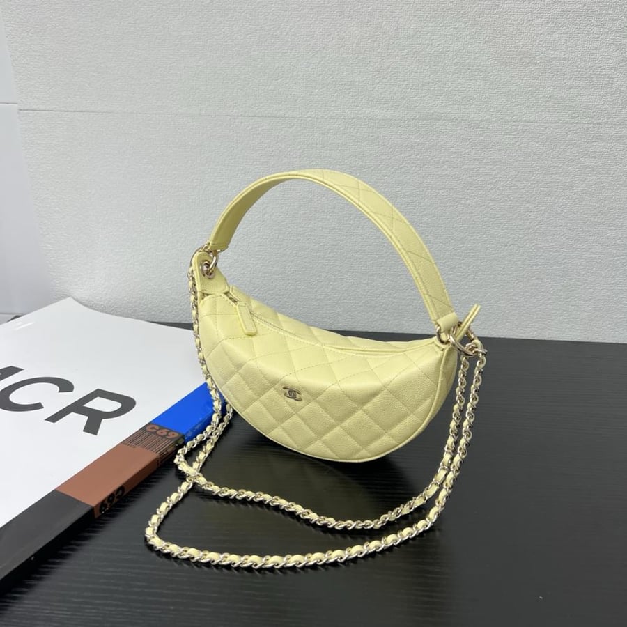 Chanel Quilted Moon Bag