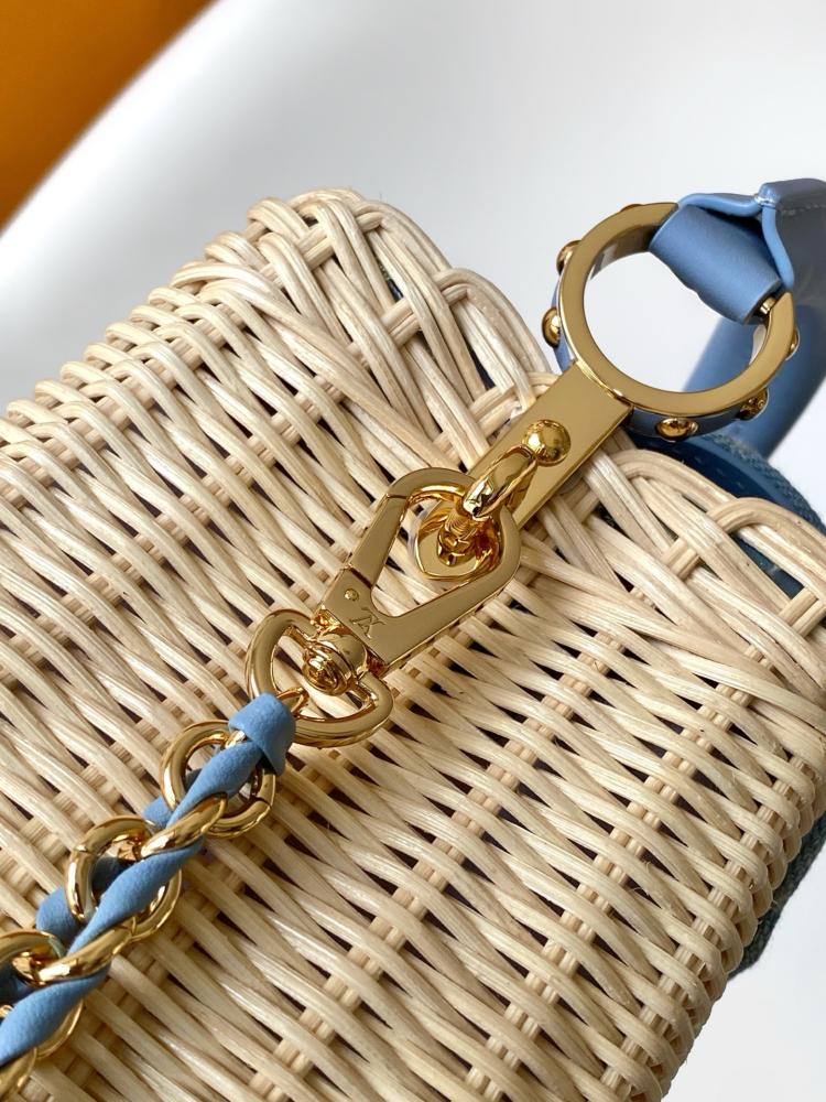 Louis Vuitton Capucines Wicker Leather Bag
