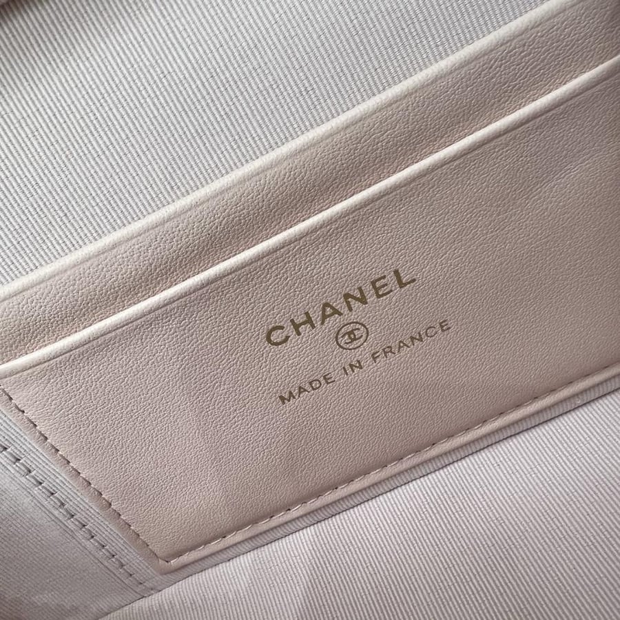 Chanel Quilted Grained Leather Vanity Case