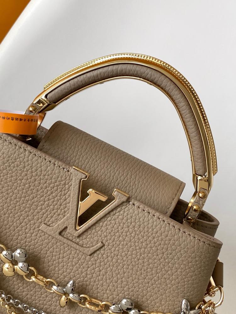 LV Capucines Mini Bag with Chain Detail