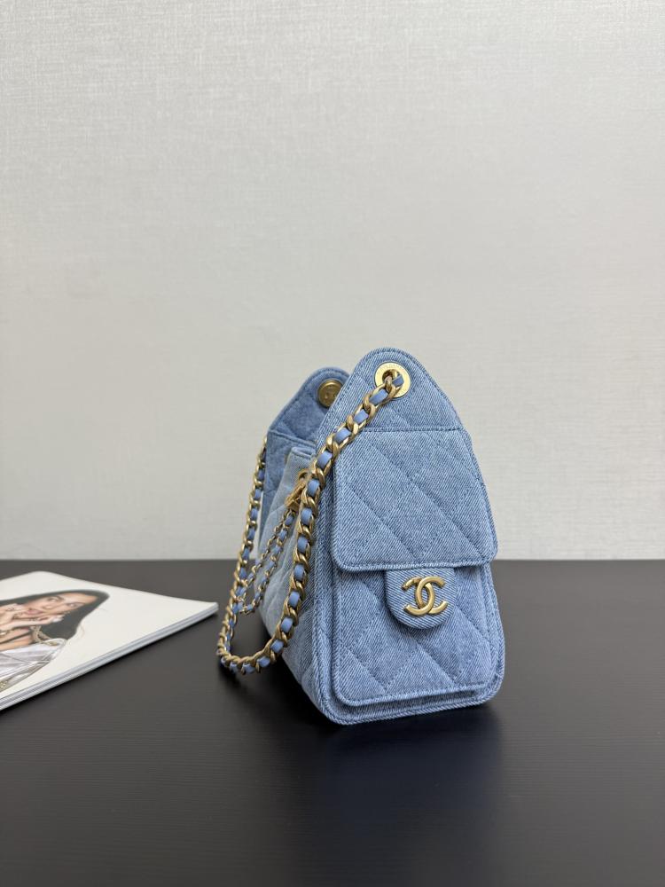 Chanel Quilted Drawstring Tote Bag
