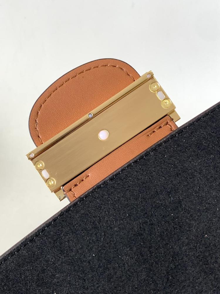 LV Monogram & Leather Geometric Bag