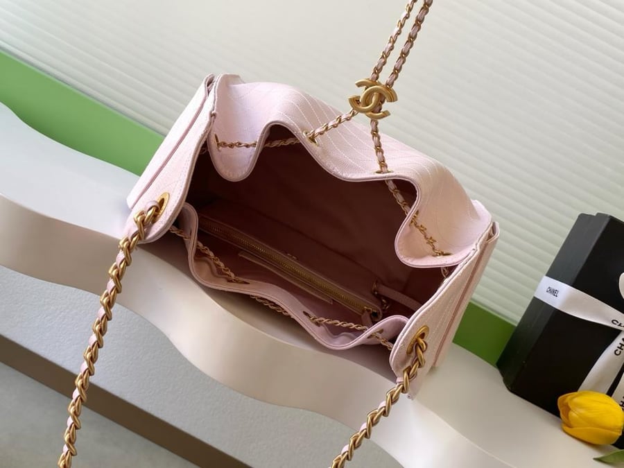 Chanel AS5293 Quilted Hobo Drawstring Bag