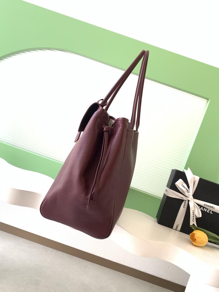 Chanel Grained Leather Tote Bag