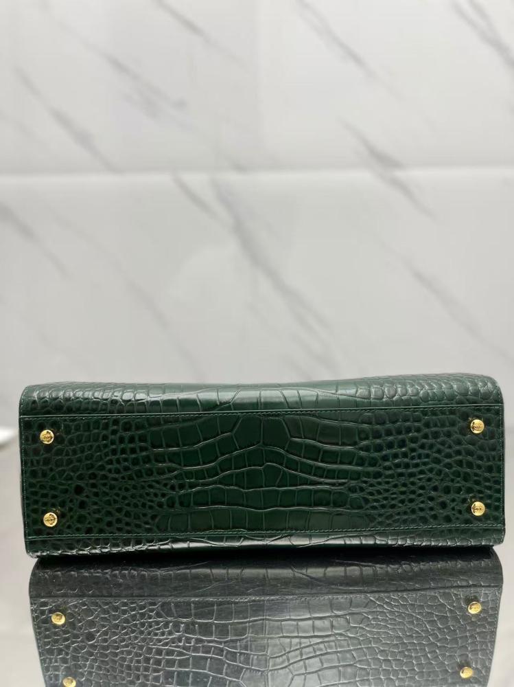 Chanel Croc-Embossed Leather Tote Bag