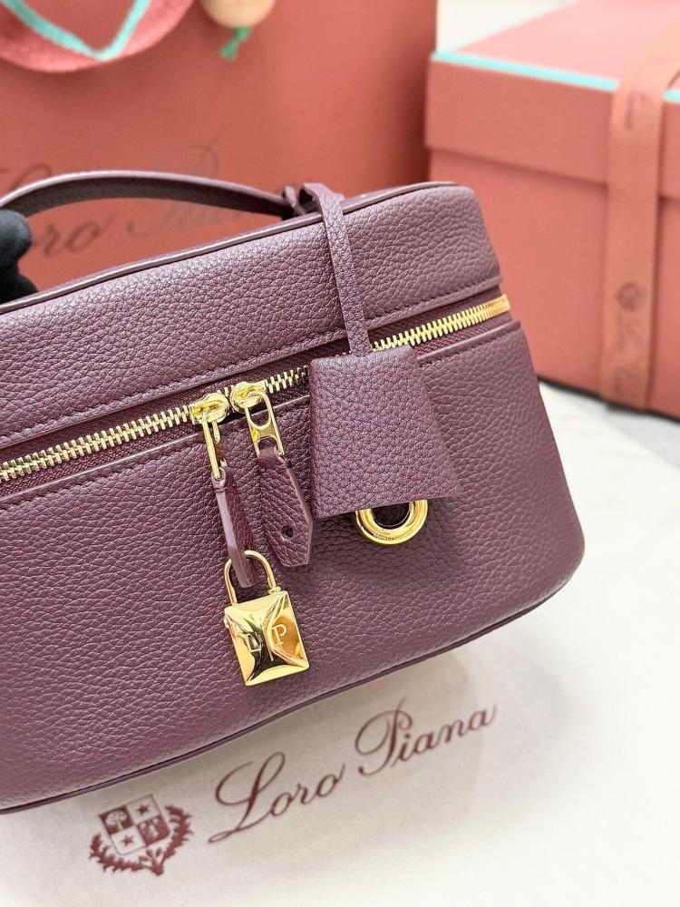 Loro Piana Extra Vanity Case in Plain Grain Calfskin