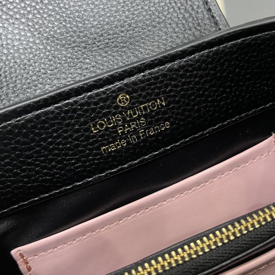 Louis Vuitton Capucines Mini Leather Bag with Charms Chain