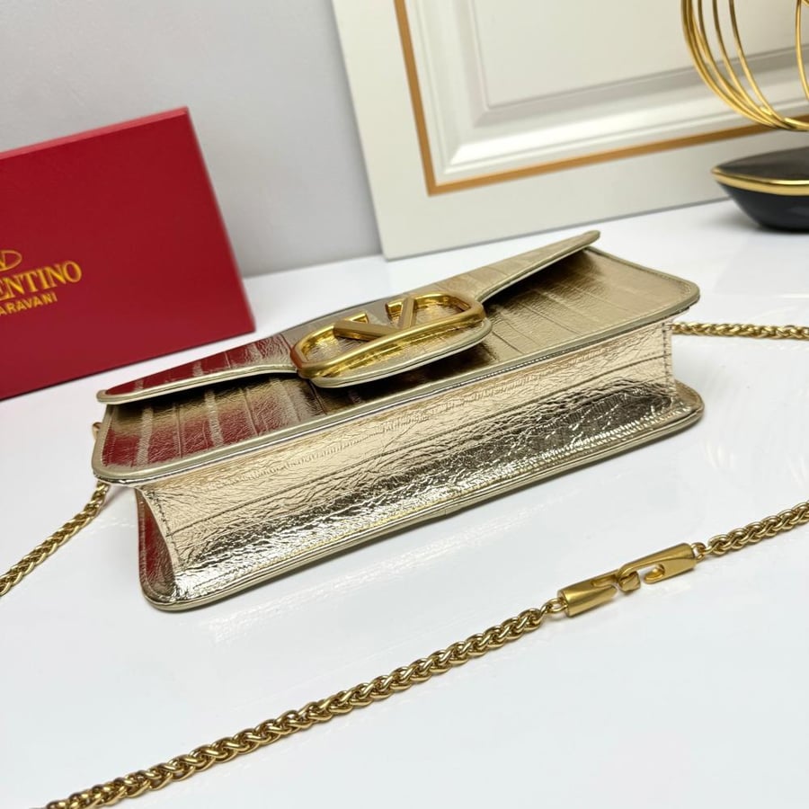 Valentino Garavani Loco Calfskin Leather Bag