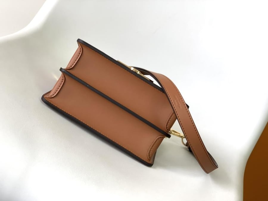 LV Monogram & Leather Geometric Bag