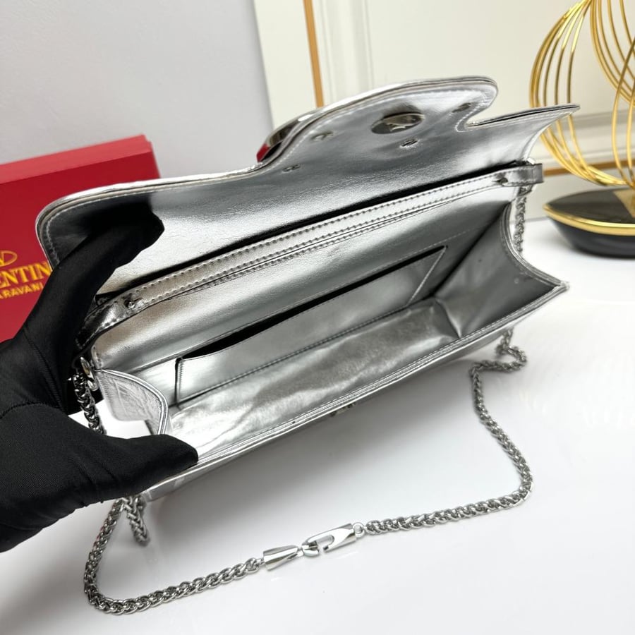 Valentino Garavani Loco Calfskin Leather Bag