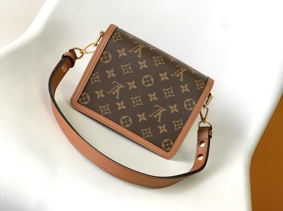 LV Monogram & Leather Geometric Bag