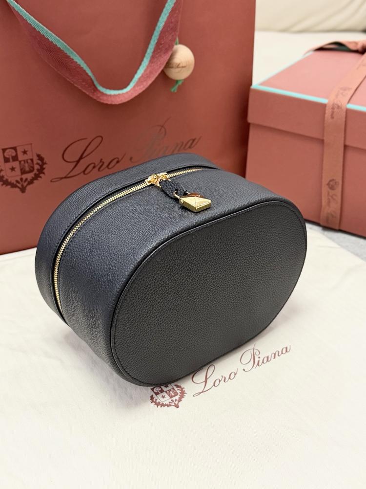 Loro Piana Extra Vanity Case in Plain Grain Calfskin