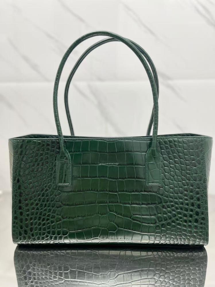 Chanel Croc-Embossed Leather Tote Bag
