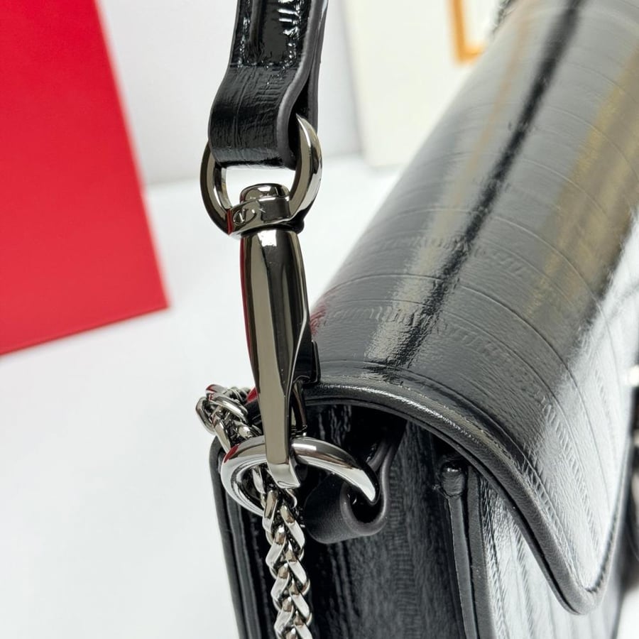 Valentino Garavani Loco Calfskin Leather Bag