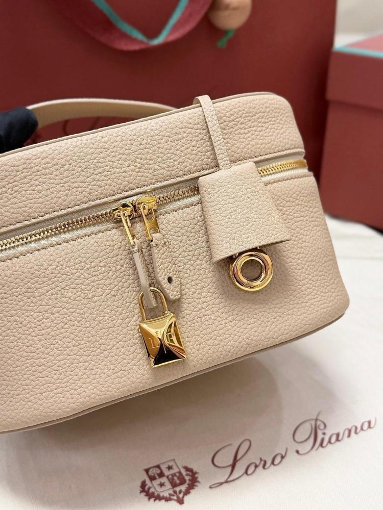 Loro Piana Extra Vanity Case in Plain Grain Calfskin