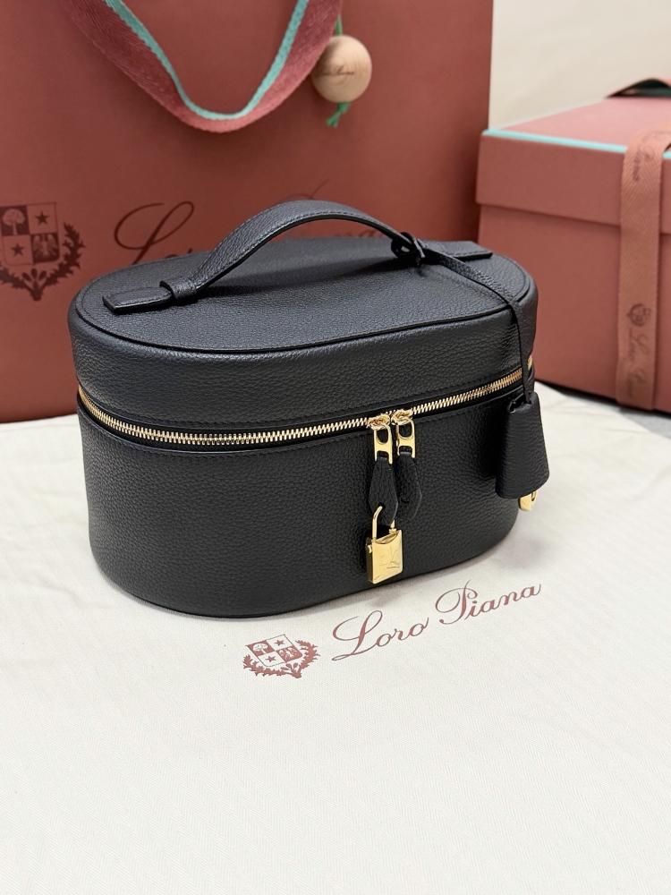 Loro Piana Extra Vanity Case in Plain Grain Calfskin