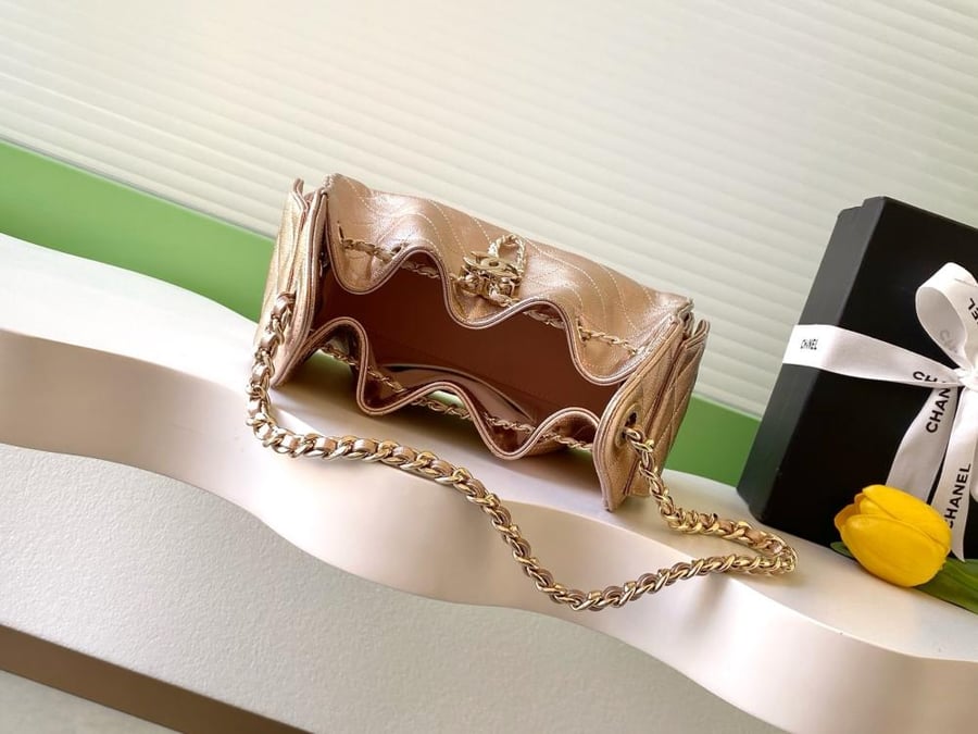 Chanel AS5631 Quilted Hobo Drawstring Bag