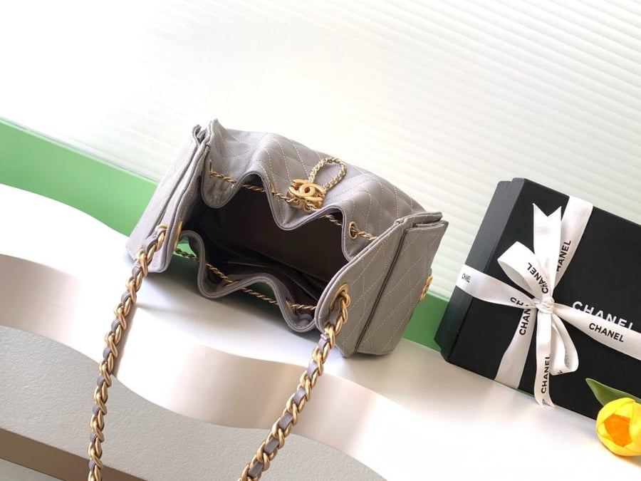 Chanel AS5293 Quilted Hobo Drawstring Bag