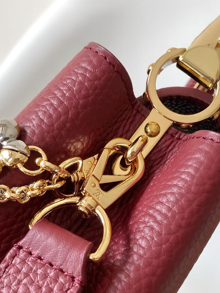 LV Capucines Mini Bag with Chain Detail