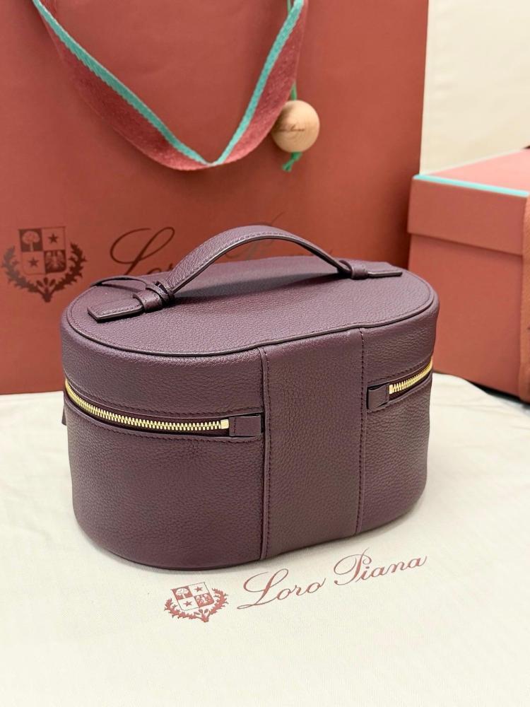 Loro Piana Extra Vanity Case in Plain Grain Calfskin