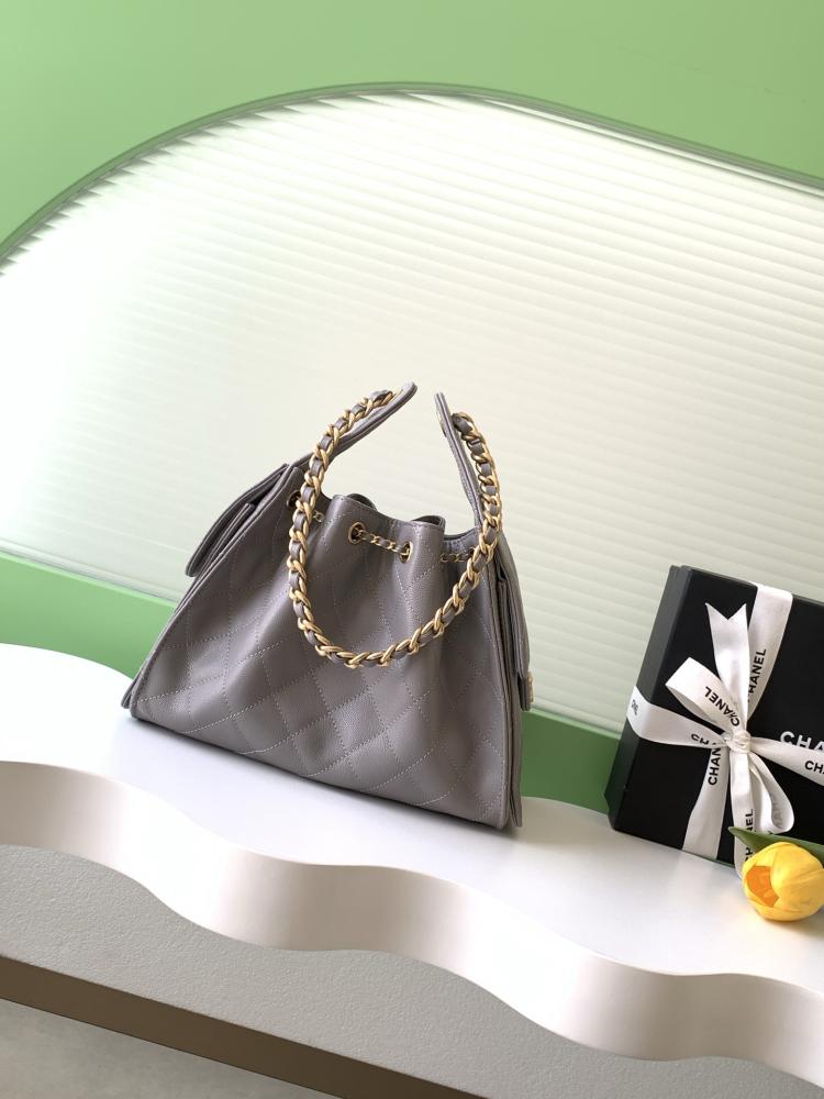 Chanel AS5293 Quilted Hobo Drawstring Bag