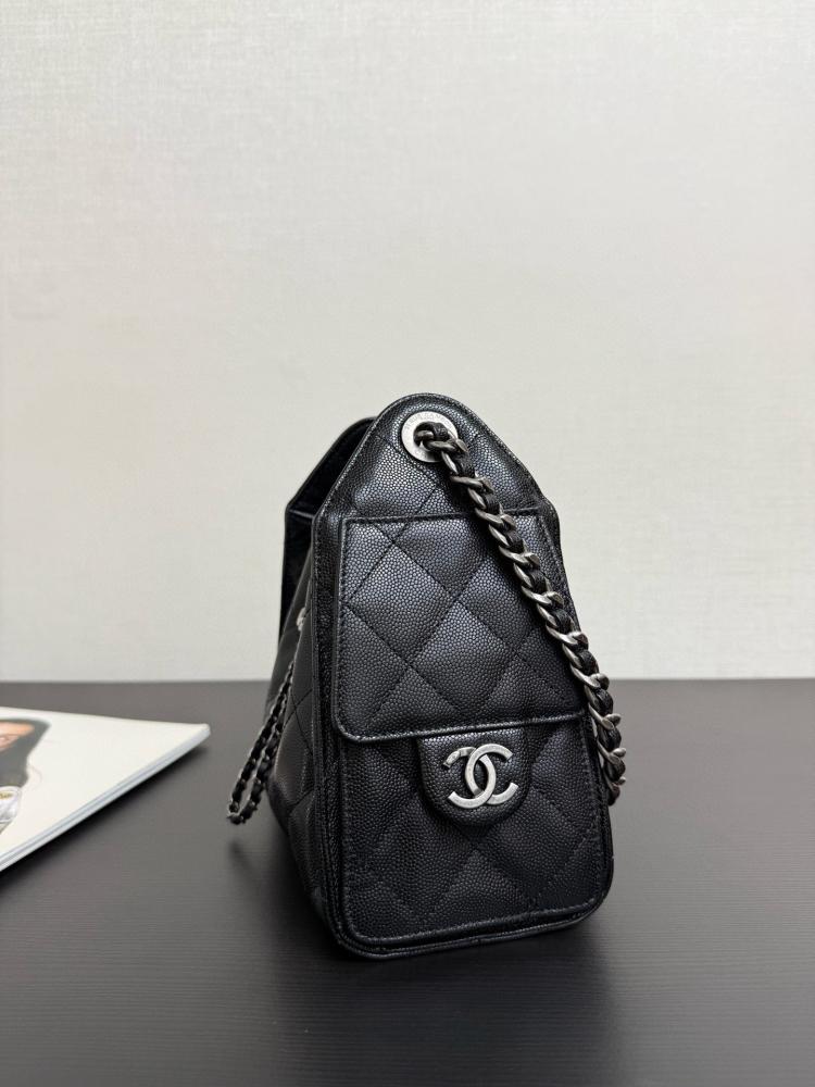 Chanel Quilted Drawstring Tote Bag