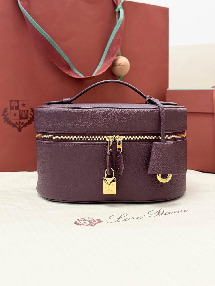 Loro Piana Extra Vanity Case in Plain Grain Calfskin