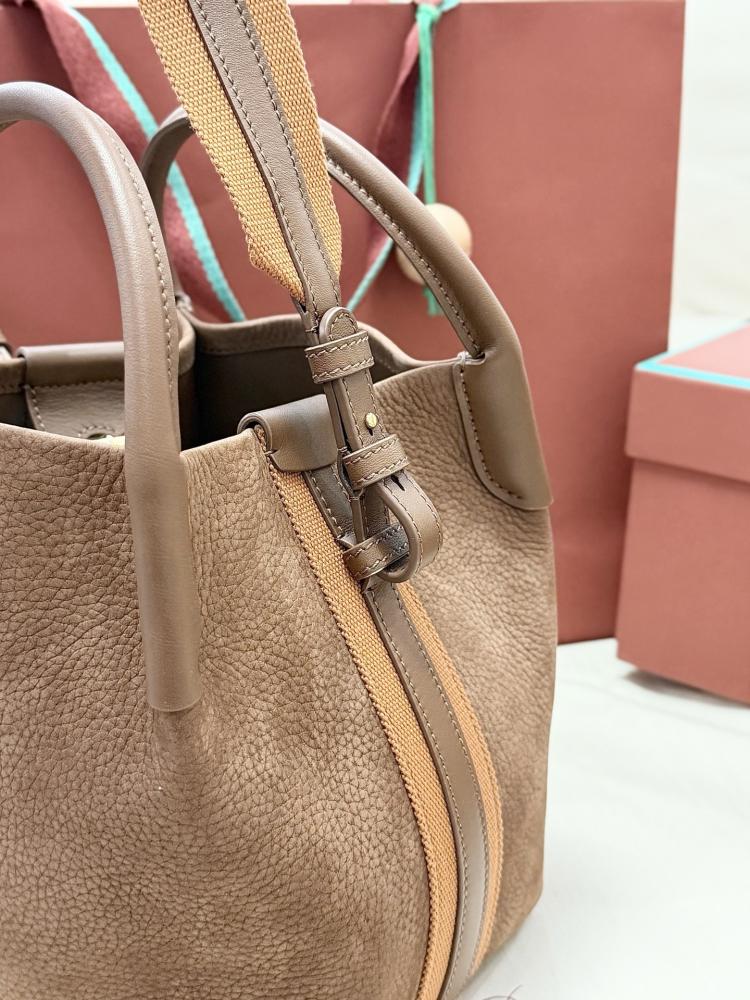 Loro Piana Small Bale Bag in Textured Leather