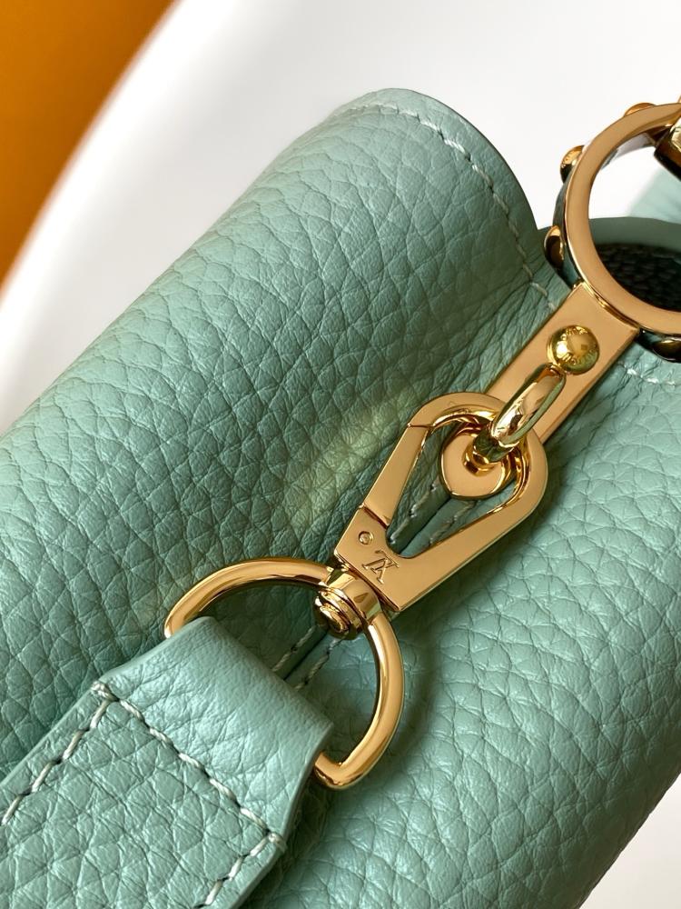 Louis Vuitton Capucines BB Braided Handle Leather Bag