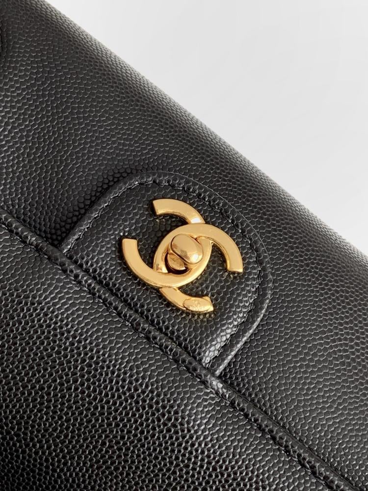 Chanel Grained Leather Cylindrical Bag