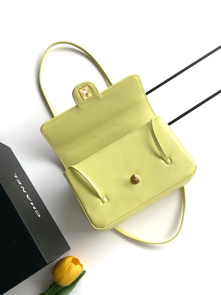 Chanel Grained Leather Flap Shoulder Bag