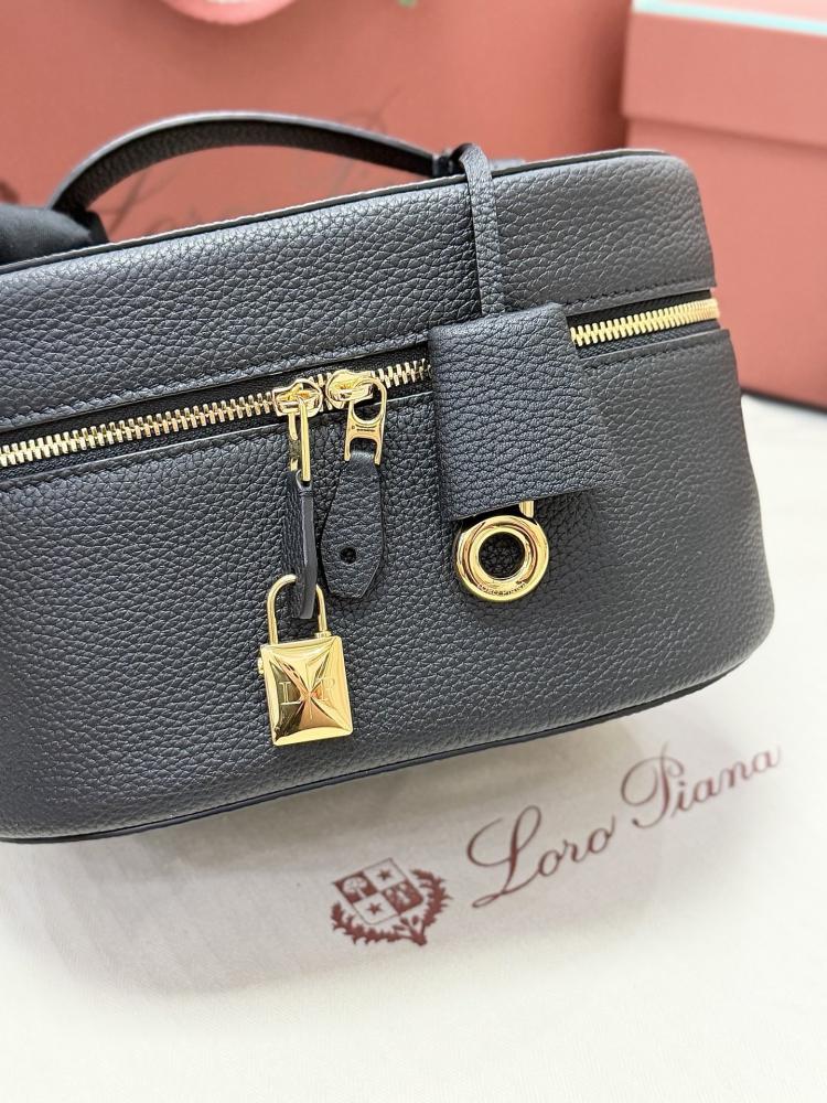 Loro Piana Extra Vanity Case in Plain Grain Calfskin
