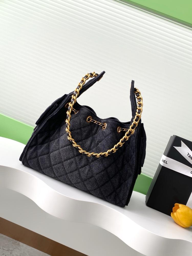 Chanel AS5293 Quilted Hobo Drawstring Bag