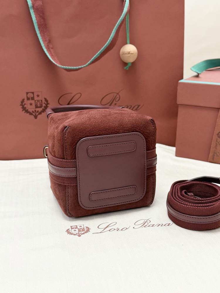 Loro Piana Micro Bale Bag in Textured Leather