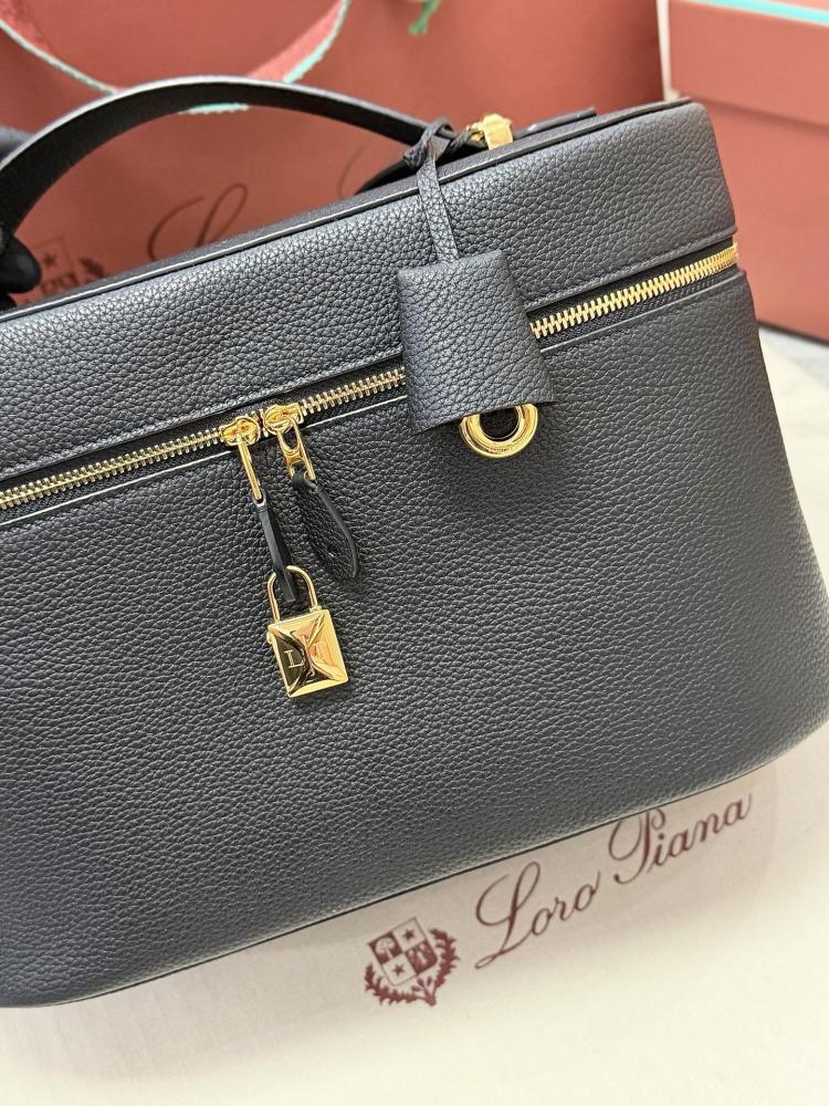 Loro Piana Large Vanity Case in Grained Leather