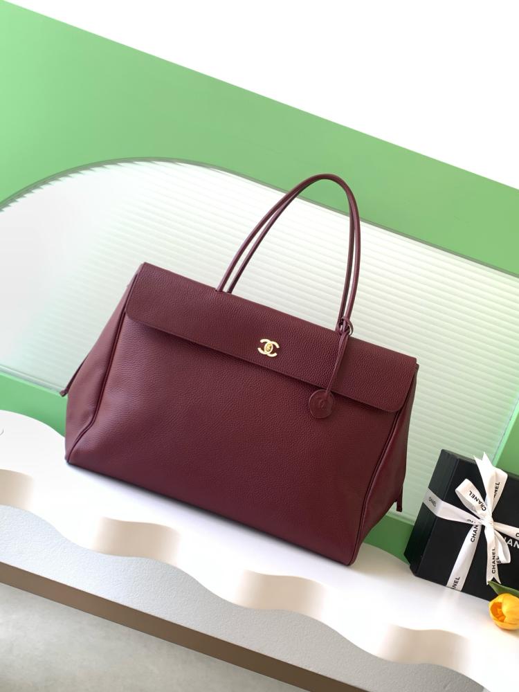 Chanel Grained Leather Tote Bag
